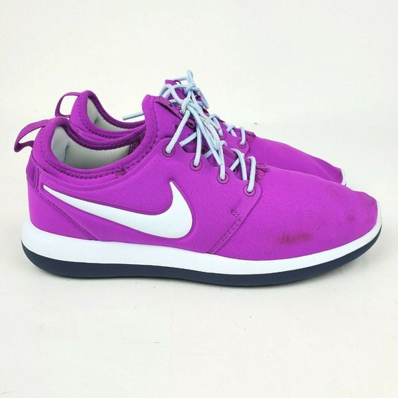 Nike Roshe Two Women's Size 7.5 (6Y) Hyper Purple 844655 500 Roshe Run Athletic - Picture 7 of 8
